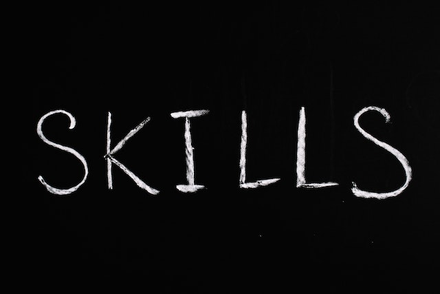 scritta "skills"